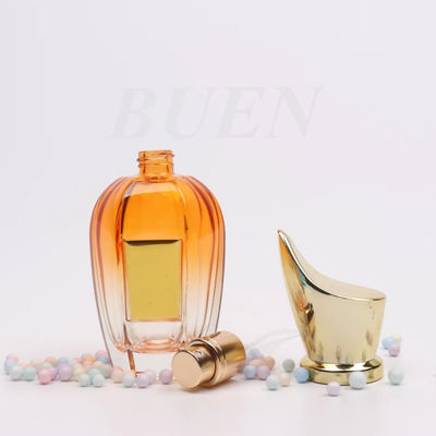 Colour 50ml Round Sticker Spray Coloured Empty Perfume Bottle With UV Unique Cap